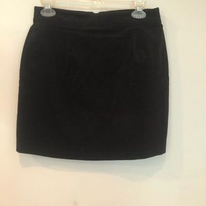 Black Suede Skirt